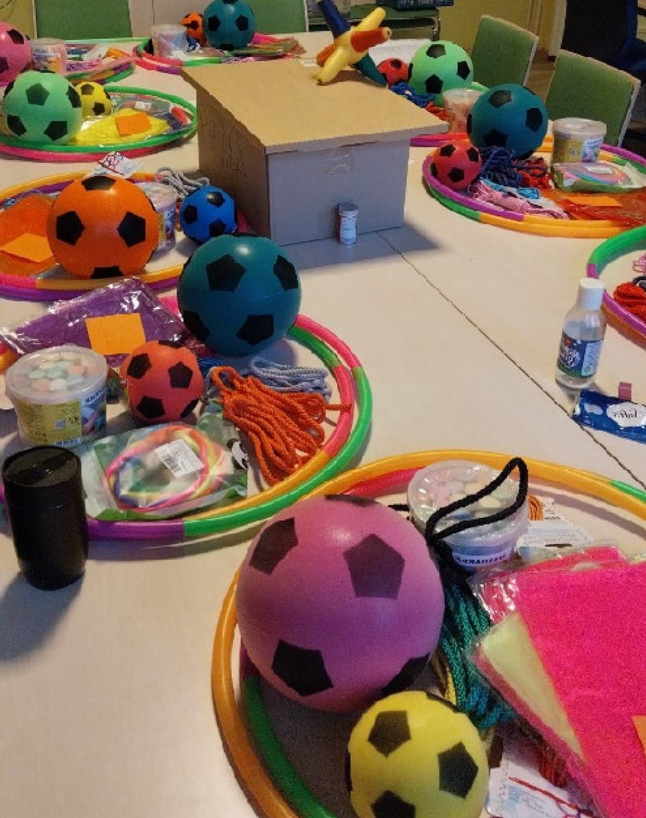 Klassensatz an Springseilen, Jongliertüchern Klassensatz an Springseilen, Jongliertüchern